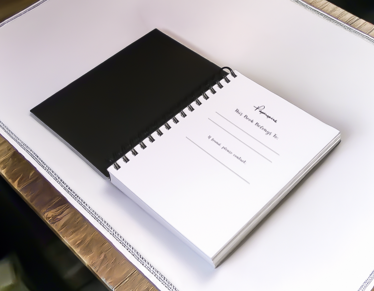 Black Monthly Weekly Daily Tracker Planner