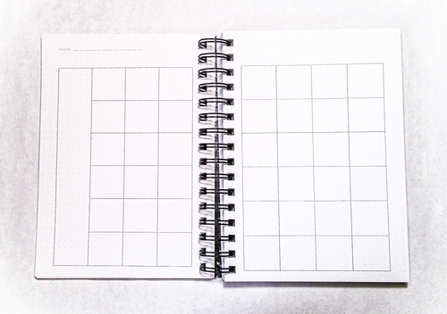 Black Monthly Weekly Daily Tracker Planner
